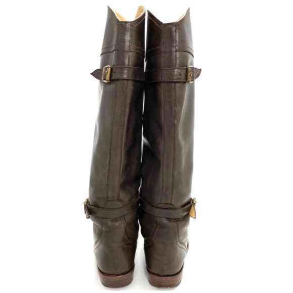 Frye 77561 Belted Dorado Riding Leather Knee High Boot in Brown - Picture 8 of 9